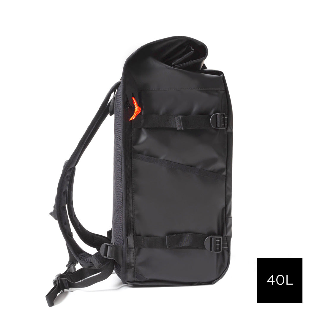 ROLLTOP BACKPACK - BLACK