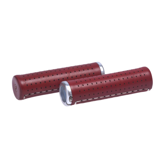 GUSTAVO LEATHER GRIPS – BORDEAUX (WINE RED)