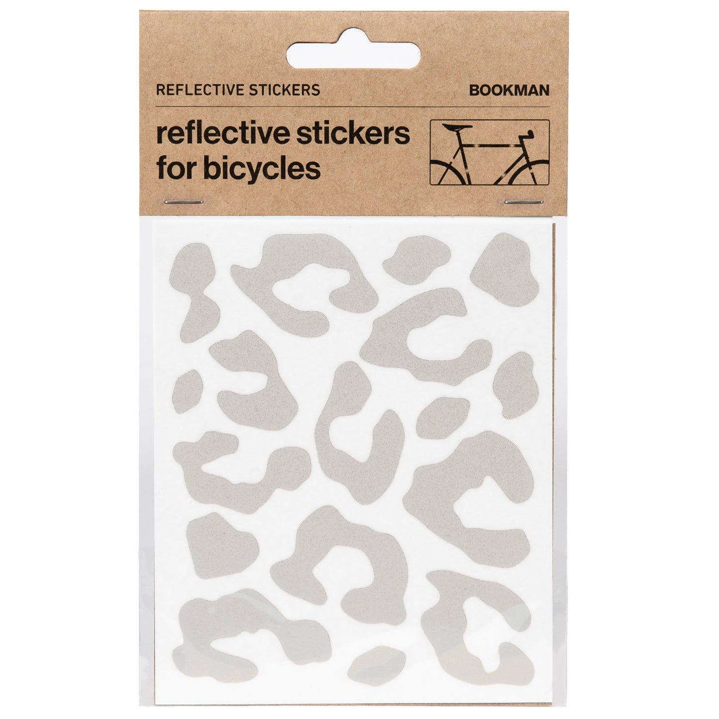Reflective Leopard Print Stickers - White
