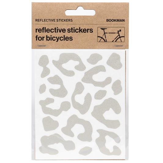 Reflective Leopard Print Stickers - White