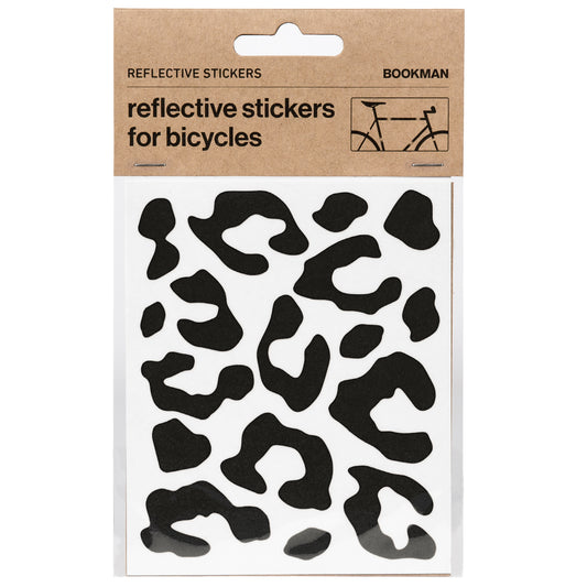 Reflective Leopard Print Stickers - Black