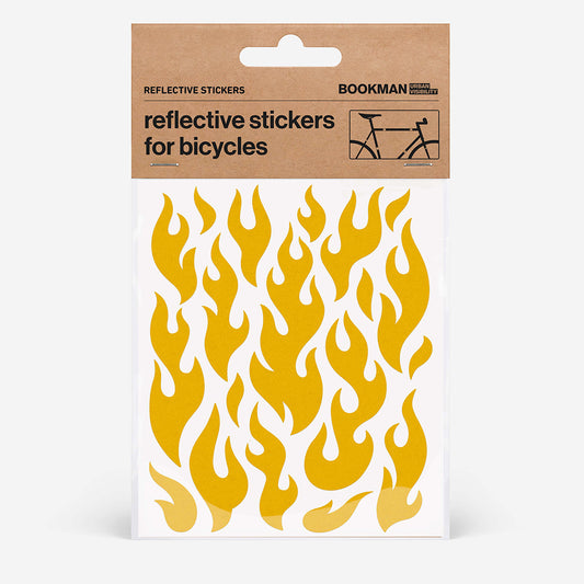 Reflective Stickers Flames - Yellow