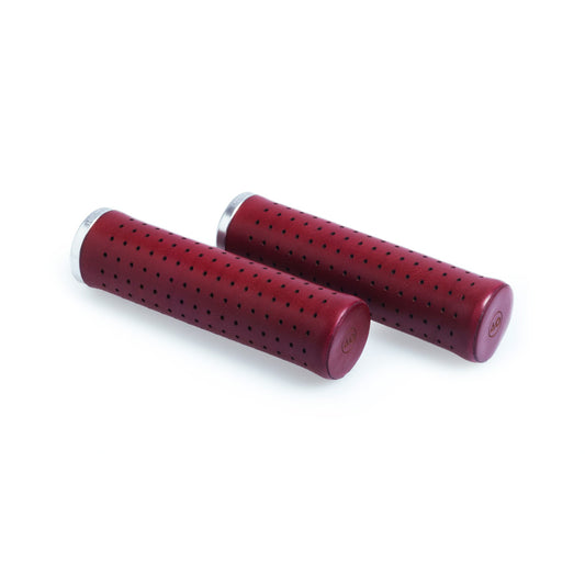 GUSTAVO LEATHER GRIPS – BORDEAUX (WINE RED)