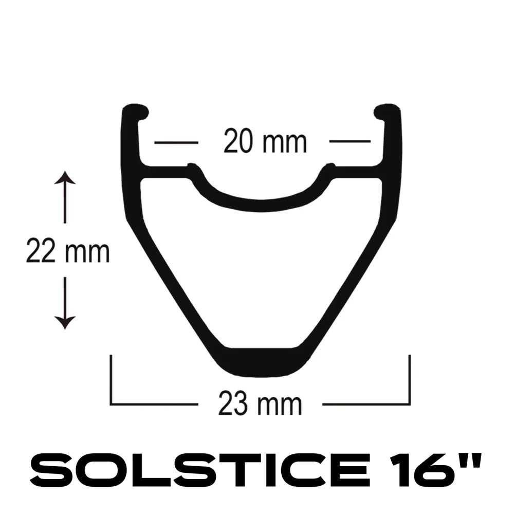 Solstice Rim - 16" - Matte Silver