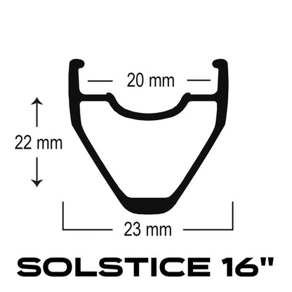 Solstice Rim - 16" - Matte Silver