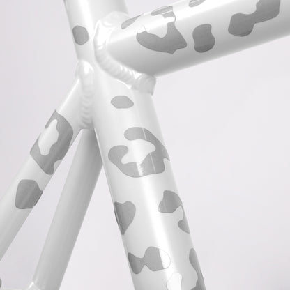 Reflective Leopard Print Stickers - White