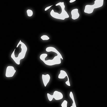 Reflective Leopard Print Stickers - White