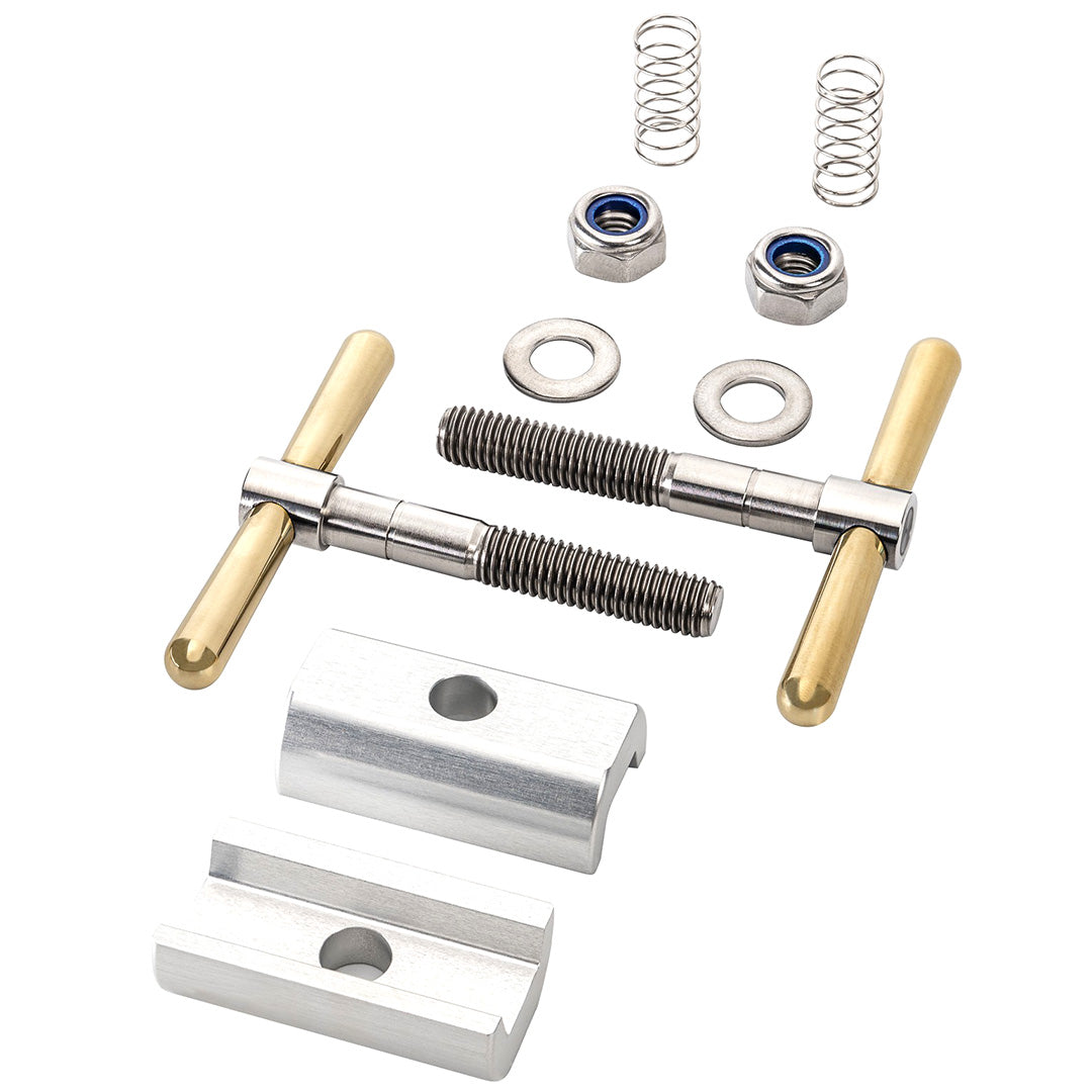 Hinge Clamp Set - Titanium/Brass
