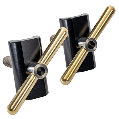 Hinge Clamp Set - Titanium/Brass