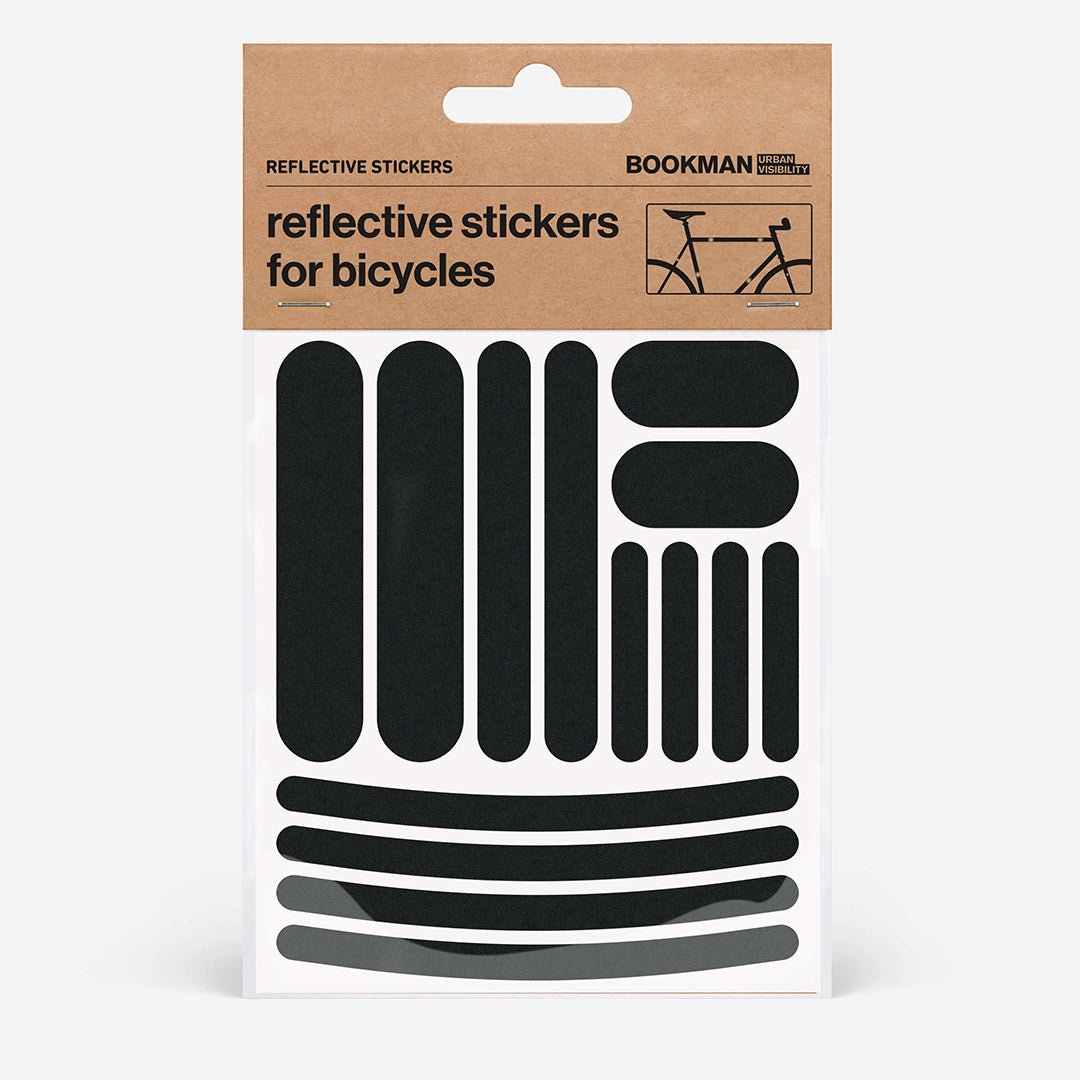 Replective Sticker Bookman Reflective Stickers Strips - Black – King's Workshop®